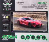 Estéreo Pantalla 2 DIN 7 Pulgadas Atomic Audio METAL7 BT USB AUX SD MP3 FM y Cámara de Reversa - Audioshop México lo mejor en Car Audio en México -  Atomic Audio