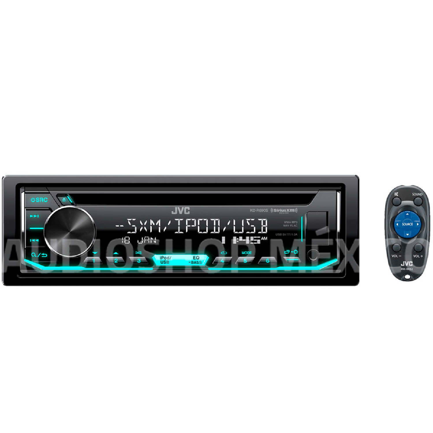 Autoestéreo Pantalla 1 DIN 4 MTX Audio MTX-TH54 LCD USB con Control r –  Audioshop México lo mejor en Car Audio en México