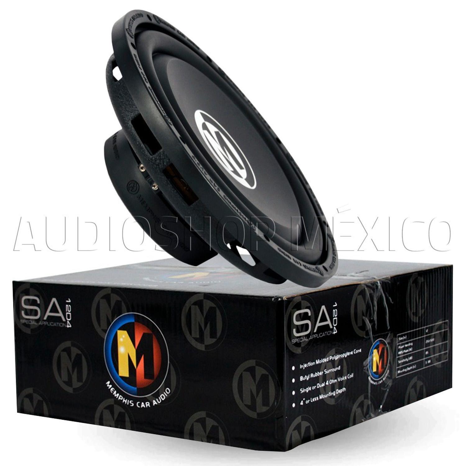 Subwoofer Plano Profesional Memphis Audio SA12D4 500 Watts 4 Ohm 250 Watts RMS Doble Bobina - Audioshop México lo mejor en Car Audio en México -  Memphis Audio