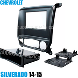 Frente Base Autoestéreo 1 y 2 DIN HF Audio HF-0499DD Chevrolet Silverado 14-15