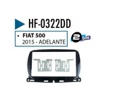 Frente Base Autoestéreo 2 DIN HF Audio HF-0322DD Fiat 500 2015-2020