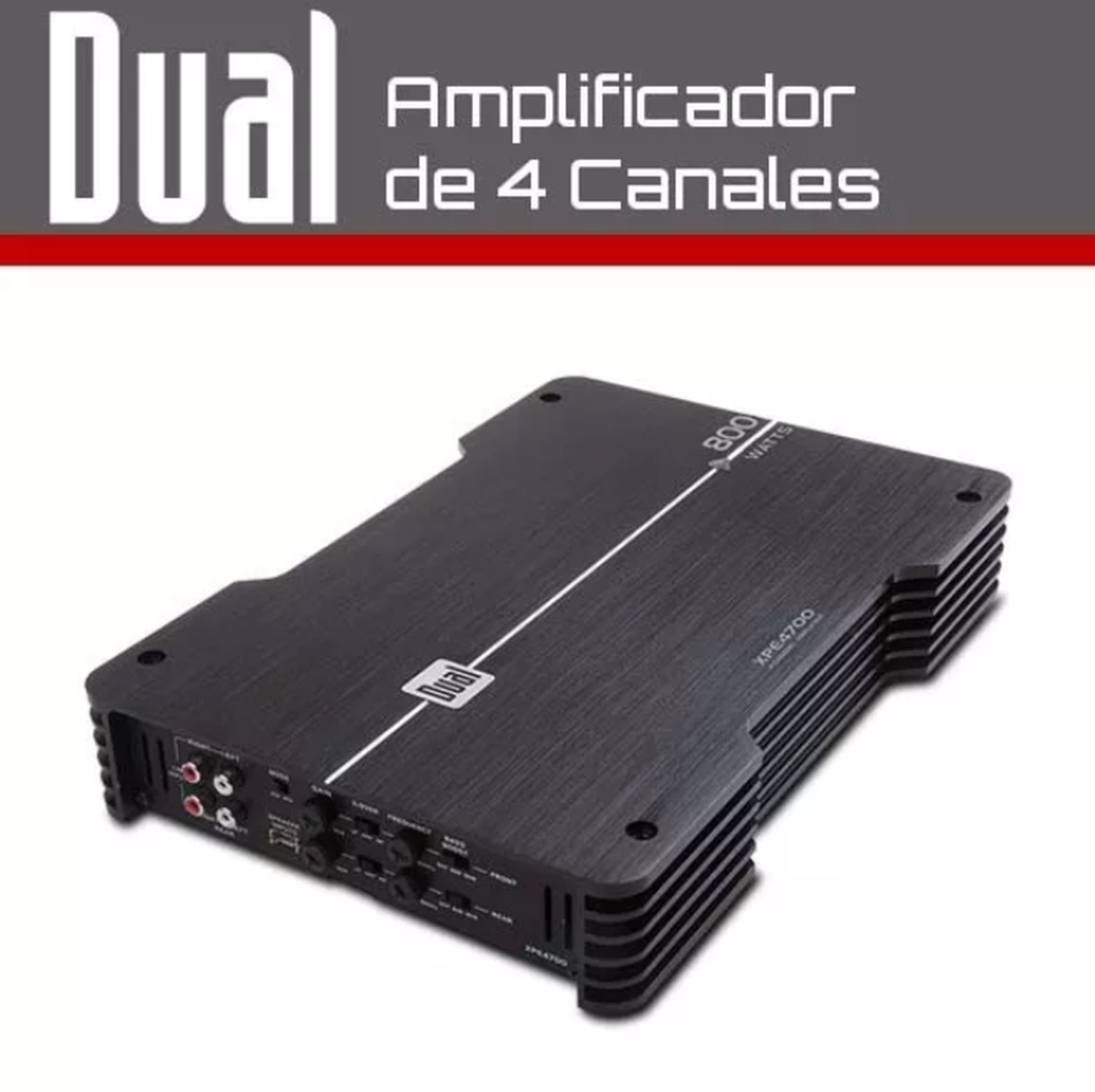 Amplificador Compacto 4 Canales Dual XPE4700 800 Watts Clase A/B - Audioshop México lo mejor en Car Audio en México -  Dual