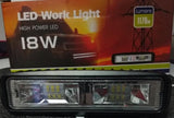 Luz de Trabajo Rectangular 12 LEDS Lumen LM-5018D 18 Watts 6 Pulgadas 1170 Lúmenes 6000k Carcasa de Aluminio