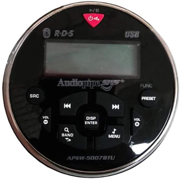 Autoestéreo Marino Bluetooth Audiopipe APSW-5007BTU 200 Watts FM USB Color Negro - Audioshop México lo mejor en Car Audio en México -  Audiopipe