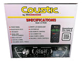 Paquete Estéreo 1 DIN + 2 Bocinas 6" Coustic CO-PK300 Bluetooth 2 USB AUX 250 Watts - Audioshop México lo mejor en Car Audio en México -  Coustic