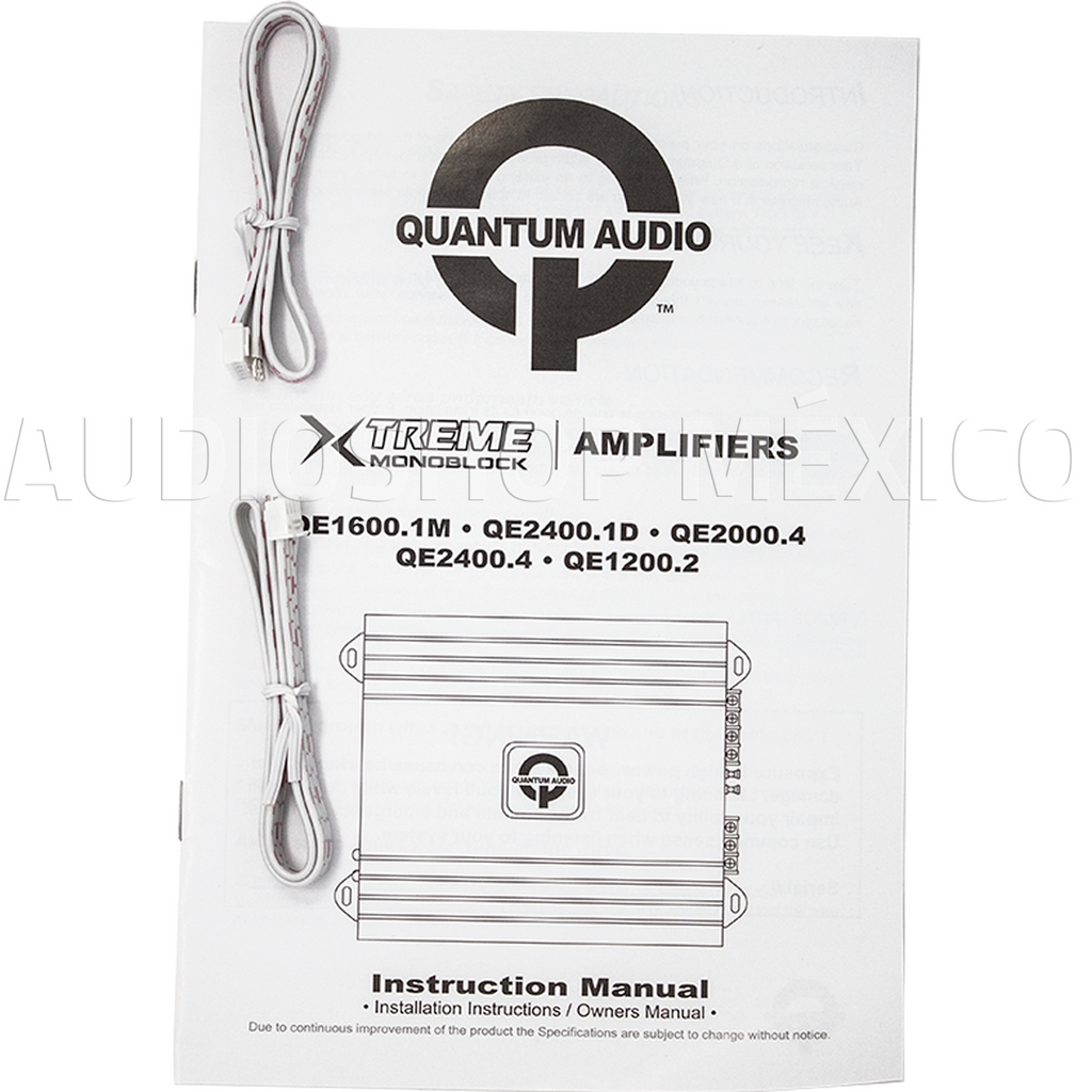 Amplificador 4 Canales Quantum Audio QE2000.4 2000 Watts Clase AB