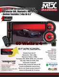 Autoestéreo Pantalla 2 DIN MTX Audio MTXPK525ML Bluetooth 6.9" + DVD + Bocinas Coaxiales de 6.5" + C - Audioshop México lo mejor en Car Audio en México -  MTX Audio