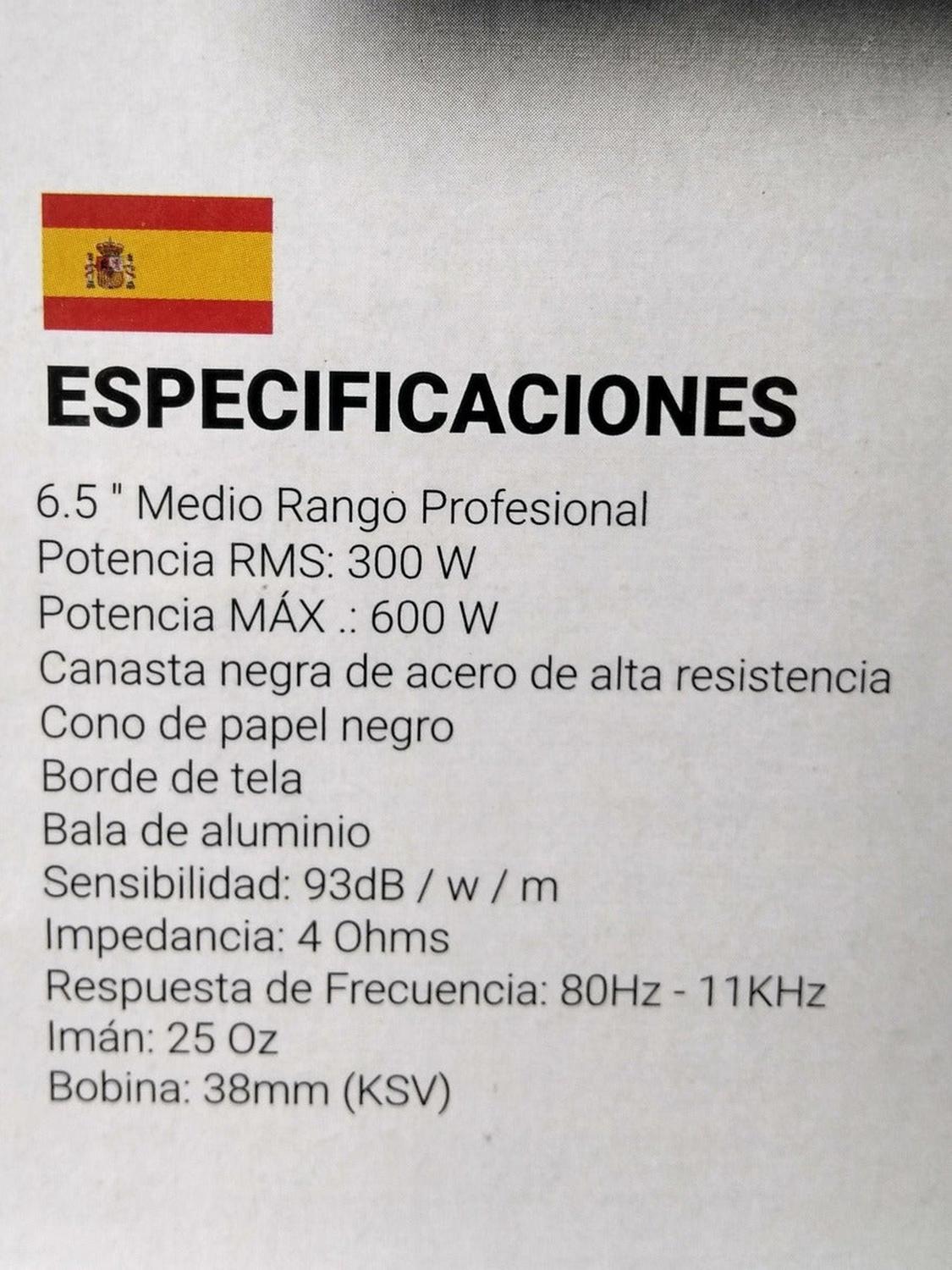 Medio Rango Open Show Profesional Treo OPEN6XR 500 Watts 6.5 Pulgadas 4 Ohms (Venta individual) - Audioshop México lo mejor en Car Audio en México -  Treo