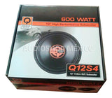 Subwoofer Quantum Q12S4 600 Watts 12 Pulgadas 4 Ohms - Audioshop México lo mejor en Car Audio en México -  Quantum Audio