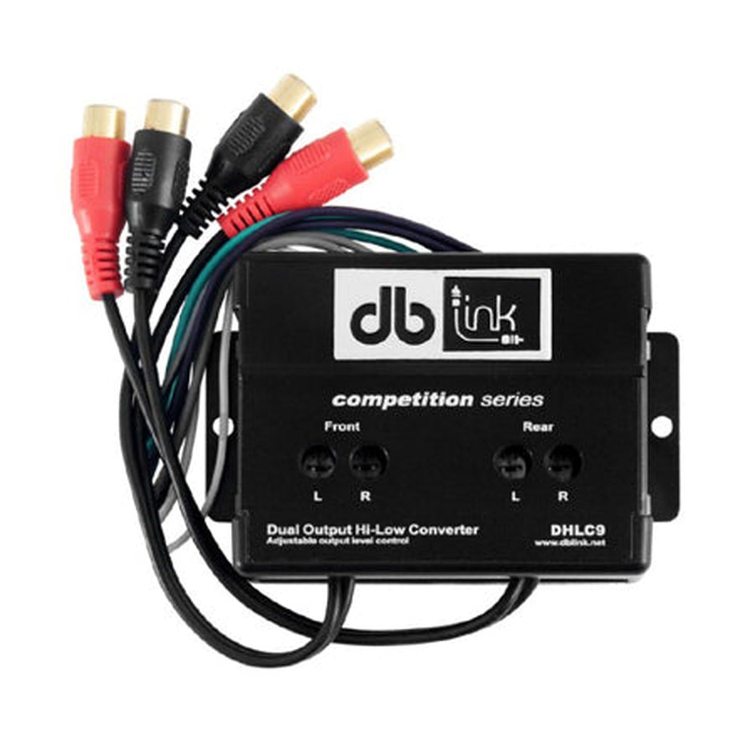 Convertidor Hi-Low de Doble Salida DB Link DHLC9 4 Canales RCA Salida Ajustable Chapado Oro - Audioshop México lo mejor en Car Audio en México -  DB Link