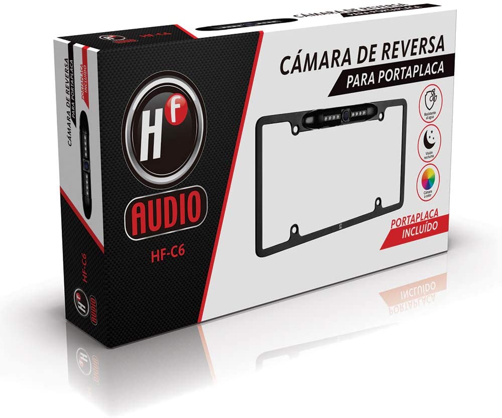 Portaplaca Camara De Reversa Infrarroja Hf Audio Hf-c6 - Audioshop México lo mejor en Car Audio en México -  HF Audio