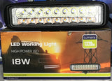 Foco LED de Trabajo Blanco/Ámbar 18 LEDS Lumen LM-5019 18 Watts 6 Pulgadas 1320 Lúmenes 6000k Carcasa de Aluminio