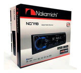 Autoéstereo para auto 1 DIN Nakamichi NQ711B Desmontable con USB y Bluetooth, Auxiliar, FM con App - Audioshop México lo mejor en Car Audio en México -  Nakamichi