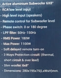 Subwoofer Amplificado Open Show Audio Labs ADL-SAS68 1100 Watts 6x8 Pulgadas 180 Watts RMS con Contr - Audioshop México lo mejor en Car Audio en México -  Audio Labs