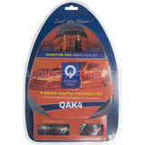 Kit de Instalación para amplificador Calibre 4 Quantum Audio QAK4 - Audioshop México lo mejor en Car Audio en México -  Quantum Audio