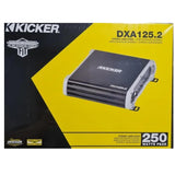 Amplificador 2 Canales Kicker DXA125.2 250 Watts Clase AB - Audioshop México lo mejor en Car Audio en México -  Kicker