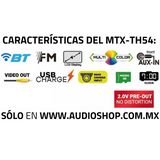 Autoestéreo Pantalla 1 DIN 4" MTX Audio MTX-TH54 LCD USB con Control remoto - Audioshop México lo mejor en Car Audio en México -  MTX Audio