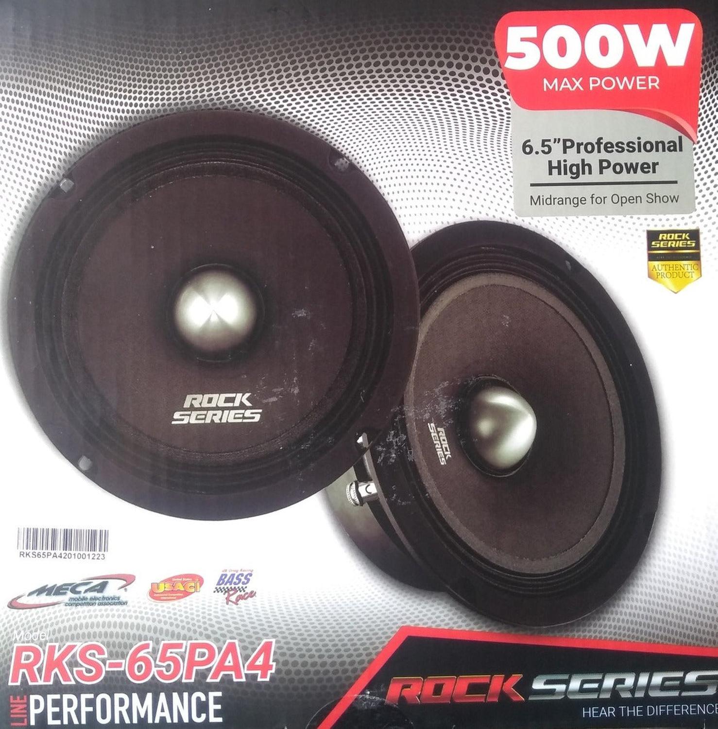 Par de Medios Rangos Open Show Rock Series RKS-65PA4 500 Watts 6.5 Pulgadas 4 Ohms Performance Serie - Audioshop México lo mejor en Car Audio en México -  Rock Series