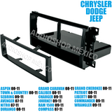 Frente Base Autoestéreo 1 DIN HF Audio HF-0690 Chrysler, Dodge y Jeep 2007-2011