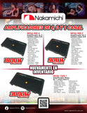 Amplificador Monoblock Nakamichi NKXD-1500.1 2200 Watts Clase D Full Range Open Show - Audioshop México lo mejor en Car Audio en México -  Nakamichi