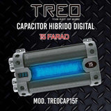 Capacitador Digital 15 Faradios Treo TREOCAP15F Tecnologia Hibrida Competencias Spl - Audioshop México lo mejor en Car Audio en México -  Treo