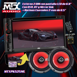 Autoestéreo Pantalla 2 DIN MTX Audio MTXPK525ML Bluetooth 6.9" + DVD + Bocinas Coaxiales de 6.5" + C - Audioshop México lo mejor en Car Audio en México -  MTX Audio