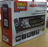 Estéreo 1 DIN Rock Series RKS-600BT 2 Puertos USB AUX MP3 Bluetooth Panel fijo con Control remoto - Audioshop México lo mejor en Car Audio en México -  Rock Series