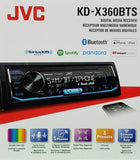 Autoestéreo Receptor 1 DIN Medios Digitales Jvc Kd-x360bts USB Bluetooth iPhone - Audioshop México lo mejor en Car Audio en México -  JVC
