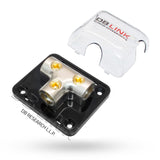 Bloque de Tierra en T de 2 Posiciones Niquelado DB Link NTGB30X 3 Entradas Calibre 0 GA Resistente a - Audioshop México lo mejor en Car Audio en México -  DB Link