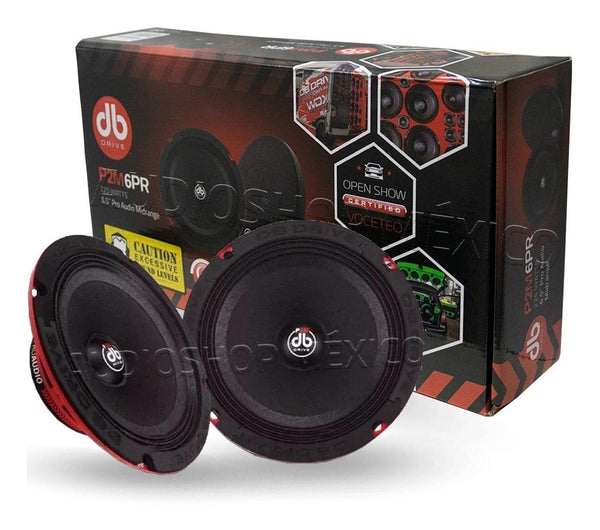 Set de Medios Rangos DB Drive P2M 6PR 225 Watts 6.5 Pul ... – Audioshop ...