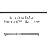 Barra de LED Estrobo Lumen ATV LM-RL6PW 60 Watts Blanca - Audioshop México lo mejor en Car Audio en México -  Lumen