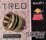 Tweeter de Bala Aluminio Treo BULLET1 250/500W 4 Ohms Competencias Open Show (Venta individual) - Audioshop México lo mejor en Car Audio en México -  Treo