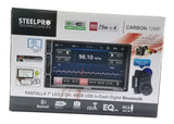 Autoestéreo Pantalla 2 DIN Steelpro CARBON-72MP Bluetooth Control Remoto Cámara de Reversa - Audioshop México lo mejor en Car Audio en México -  Steelpro