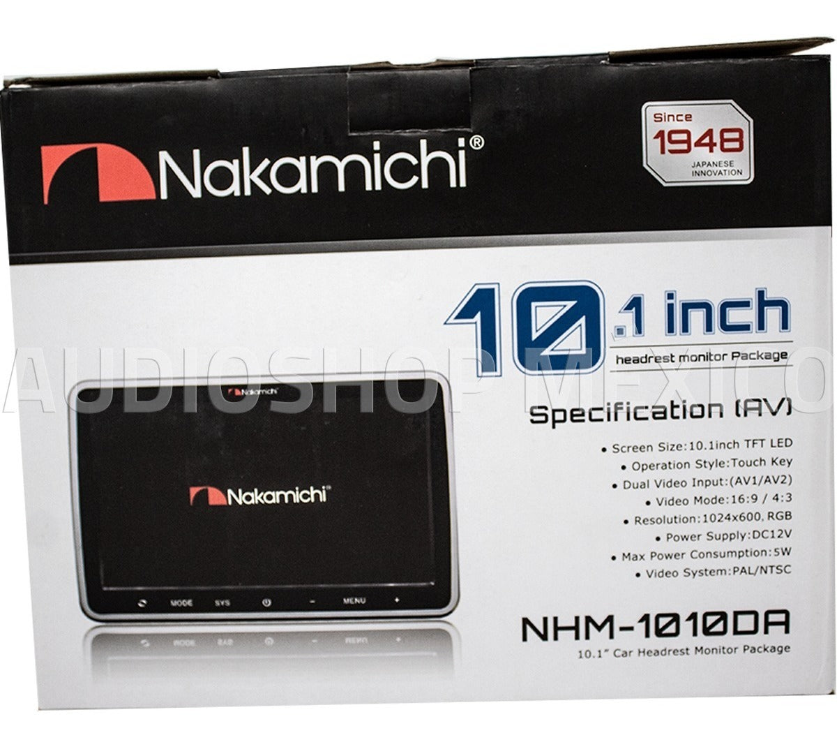 Pantallas de Cabecera Touch para Automóvil 10.1 Pulgadas Nakamichi NHM-1010DA DVD USB HD 12 Volts - Audioshop México lo mejor en Car Audio en México -  Nakamichi