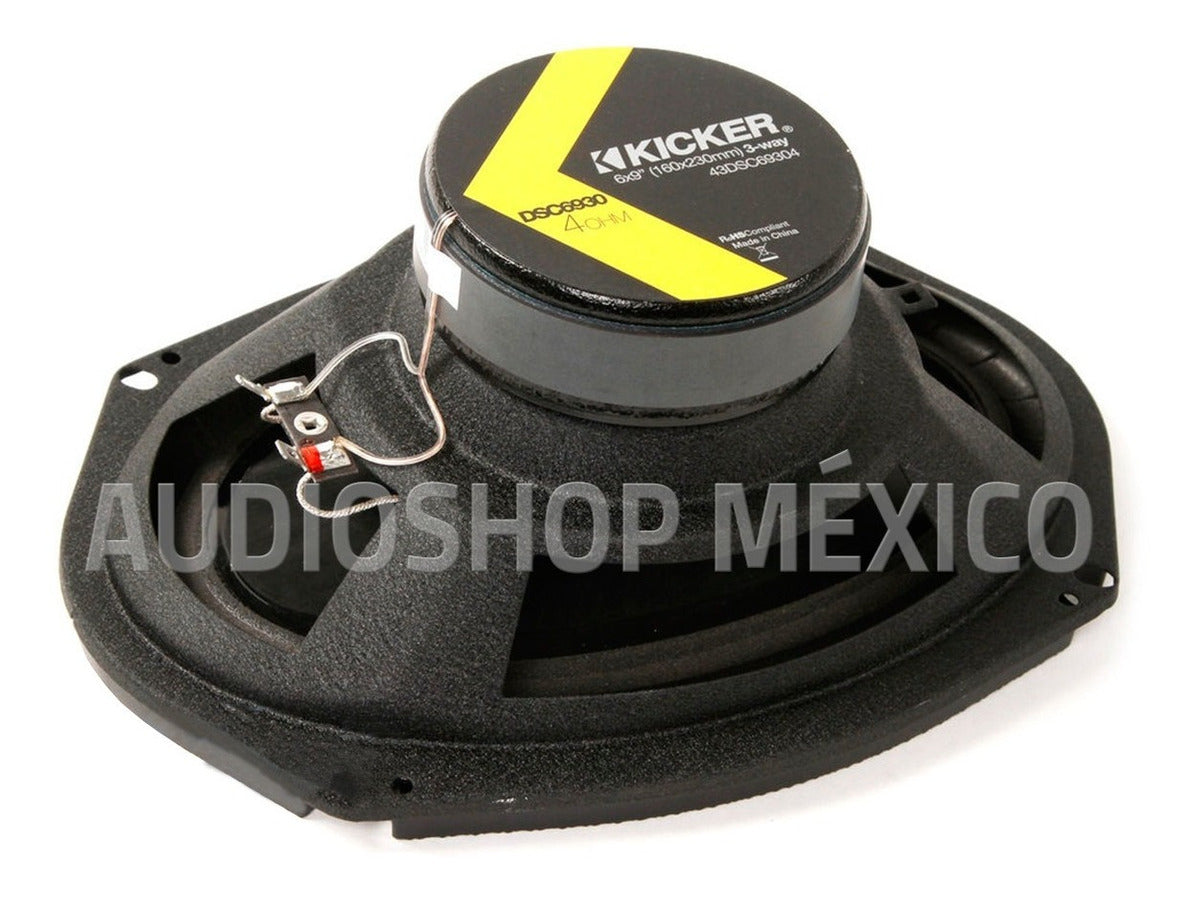 Bocinas Coaxiales Kicker DSC6930 6×9 Pulgadas 3 Vías 360w - Audioshop México lo mejor en Car Audio en México -  Kicker