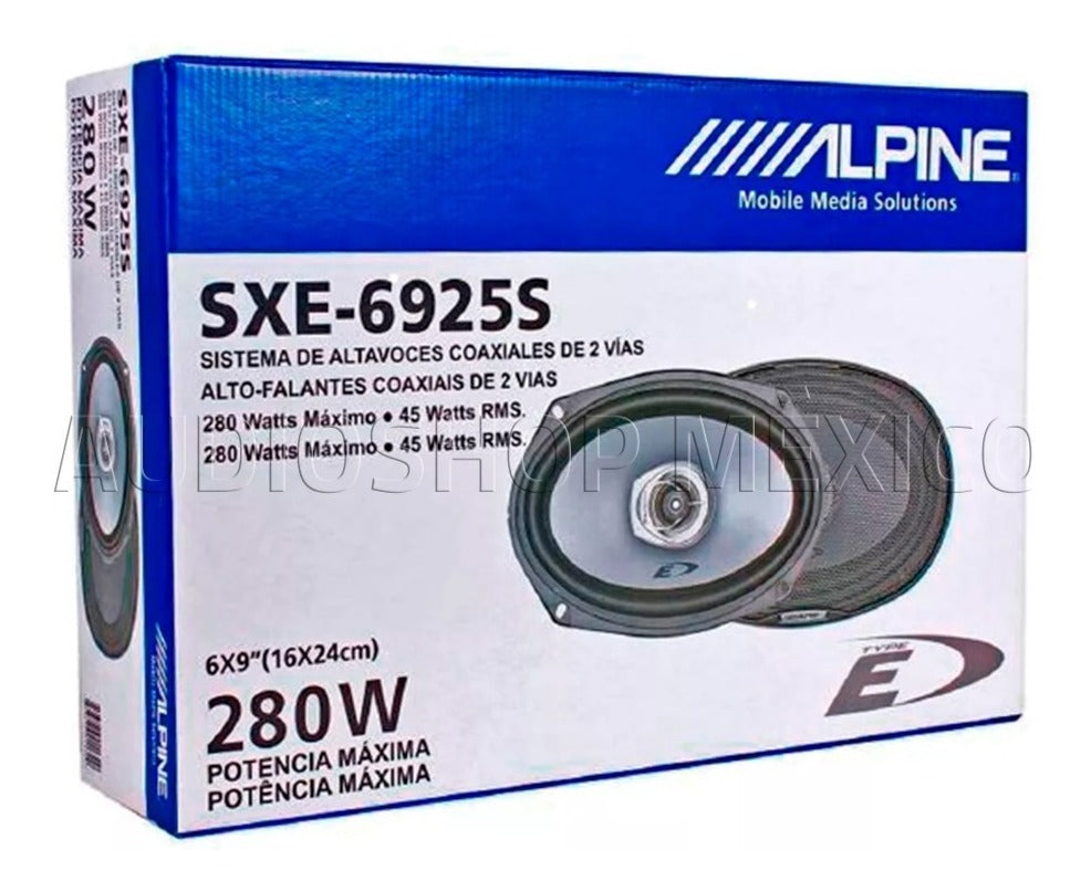 Bocinas Coaxiales con Tweeter Alpine SXE-6925S 280 Watts 6x9 Pulgadas 4 Ohms 2 Vías - Audioshop México lo mejor en Car Audio en México -  Alpine