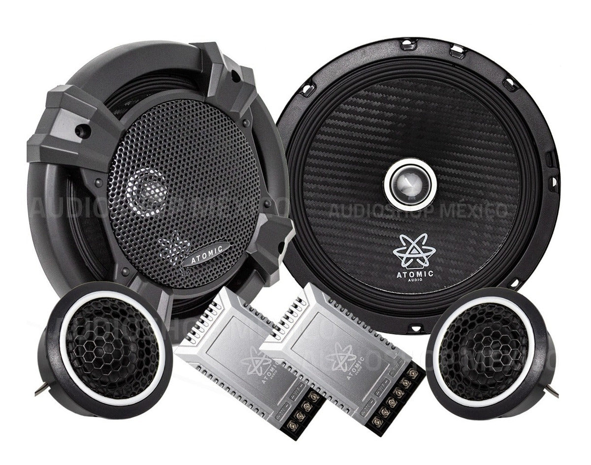 Paquete 2 Set De Medios 6.5 PuLG 300 Rms Atomic Audio Titanium65sq - Audioshop México lo mejor en Car Audio en México -  Atomic Audio
