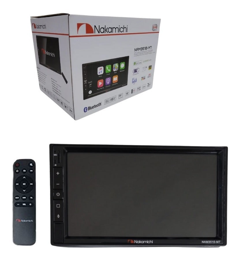 Estéreo Pantalla 2 DIN 7" Nakamichi NAM3510-M7 Mirror Link Bluetooth USB Carplay Android Auto - Audioshop México lo mejor en Car Audio en México -  Nakamichi