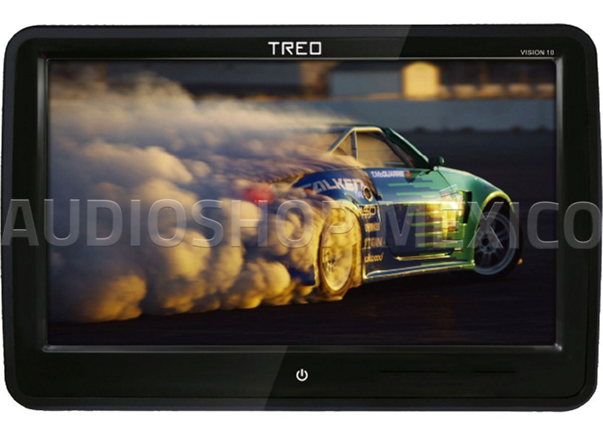 Par de Pantallas de Cabecera Treo VISION10 10.1 Pulgadas Touch DVD USB Full HD - Audioshop México lo mejor en Car Audio en México -  Treo