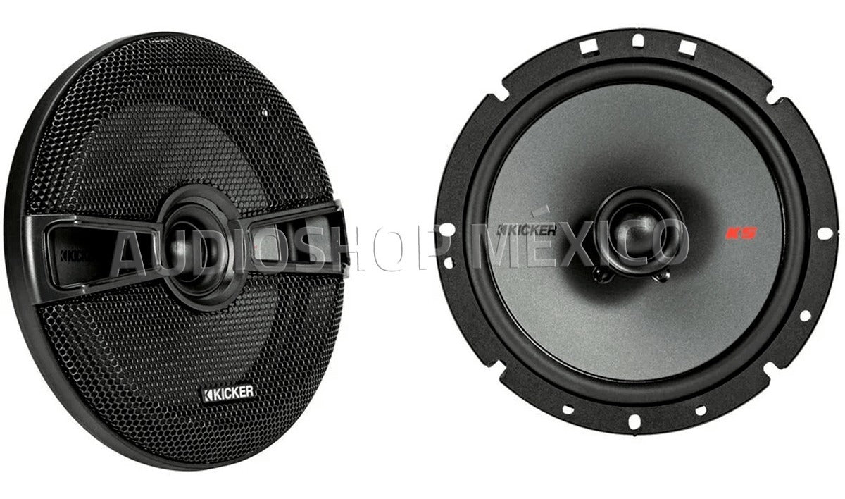 Bocinas Coaxiales Kicker KSC650 200 Watts 6.5 Pulgadas 4 Ohms 100 Watts RMS 2 Vías - Audioshop México lo mejor en Car Audio en México -  Kicker