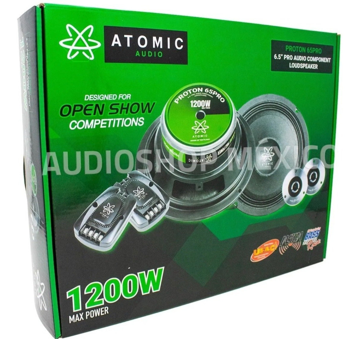 Amplificador 4 Canales + Set De Medios 6.5 Open Show Atomic Audio - Audioshop México lo mejor en Car Audio en México -  Atomic Audio