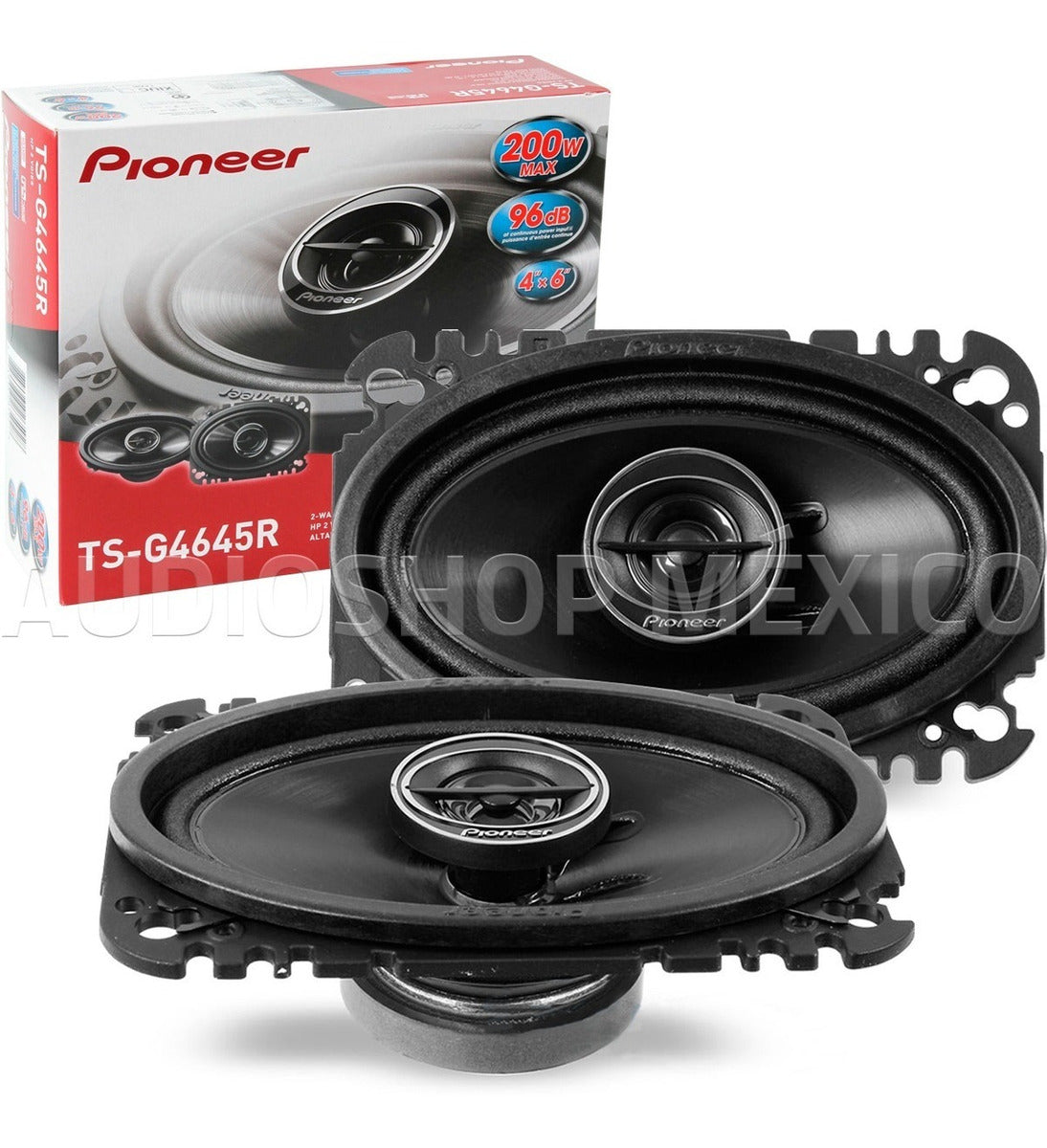 Bocinas Pioneer TS-G4645R 200 Watts 4x6 Pulgadas 2 Vías - Audioshop México lo mejor en Car Audio en México -  Pioneer