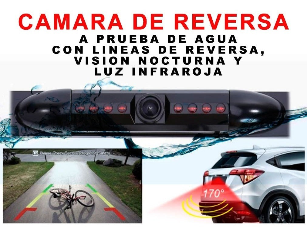Portaplaca Camara De Reversa Infrarroja Hf Audio Hf-c6 - Audioshop México lo mejor en Car Audio en México -  HF Audio