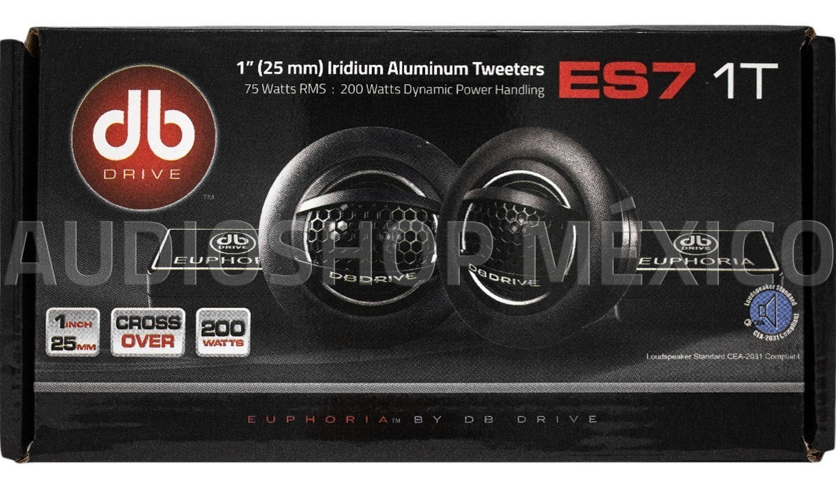 Set de Tweeters con Crossovers Euphoria Audio ES7 1T 200 Watts 1 Pulgada 4 Ohms - Audioshop México lo mejor en Car Audio en México -  Euphoria