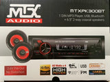 Paquete Estéreo 1 Din + Bocinas 6.5" Mtxpk300bt Bluetooth Usb Aux - Audioshop México lo mejor en Car Audio en México -  MTX Audio