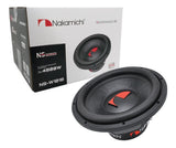 Subwoofer Nakamichi NS-W1018 4800 Watts 10 Pulgadas 4 + 4 Ohms Doble Bobina 500 Watts RMS - Audioshop México lo mejor en Car Audio en México -  Nakamichi