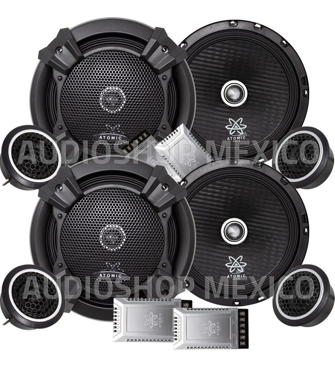 Paquete 2 Set De Medios 6.5 PuLG 300 Rms Atomic Audio Titanium65sq - Audioshop México lo mejor en Car Audio en México -  Atomic Audio