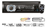 Autoestéreo 1 DIN MTX Audio MTX-350BT Bluetooth MP3 USB Carátula desmontable