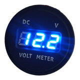 Voltímetro Digital Circular Rock Series DV220B Pantalla Digital Azul