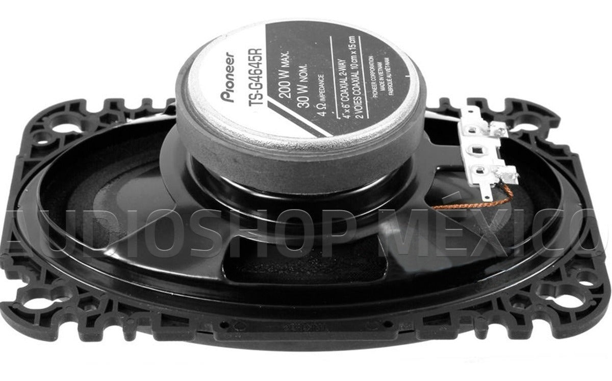 Bocinas Pioneer TS-G4645R 200 Watts 4x6 Pulgadas 2 Vías - Audioshop México lo mejor en Car Audio en México -  Pioneer